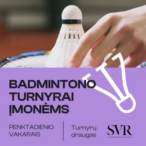 Badmintono turnyras įmonei